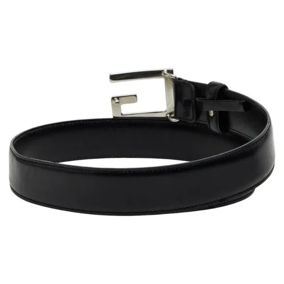 Gucci G Buckle Belt Size 65 and 26 Black Leather - Picture 3 of 8